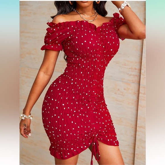 NWT PRETTY GARDEN Women's Off Shoulder Bodycon Short Dress - Picture 4 of 13